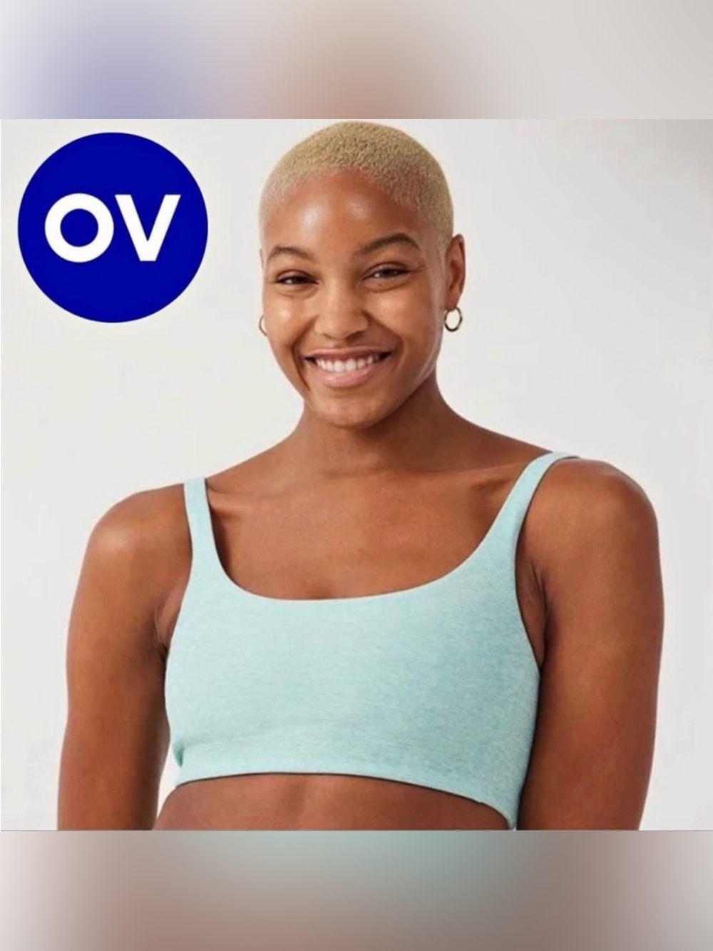 Outdoor Voices Double Time Bra in Mint